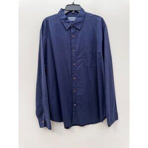 Coastaoro PISMO GARMENT WASH LONG SLEEVE SHIRT IN TRUE NAVY